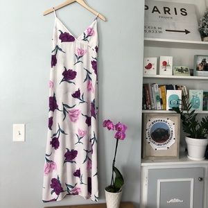 Forever 21 white floral maxi dress